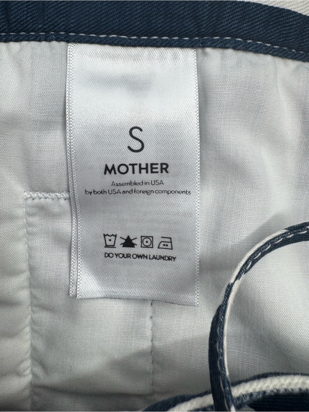 MOTHER The Cut It Out Jumpsuit Sea Daze Striped Linen Blend Sz S - Picture 10 of 12